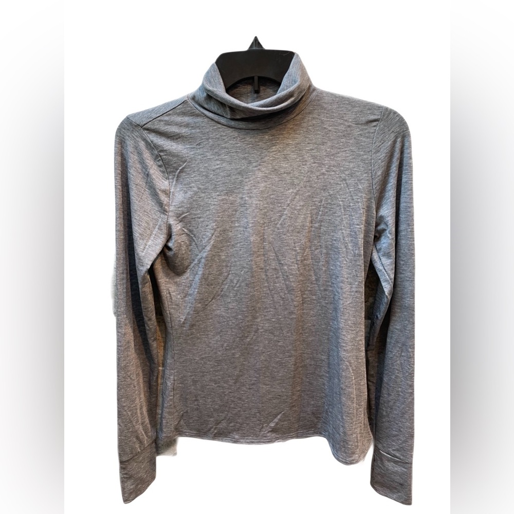 ❤️ GAPFIT GAP FIT BREATHE GREY TURTLENECK LONG SLEEVE TOP SIZE XS